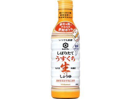 Kikkoman Freshly Squeezed Usukuchi Raw Soy Sauce 450g JAP