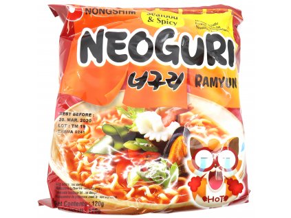 Nongshim Neoguri Ramen Seafood Spicy 120g KOR