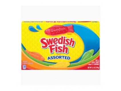 swedish fish assorted fruit flavours 99g box