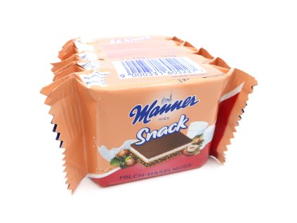Manner oplatky mléčné s lískovými ořechy, balení po 5
