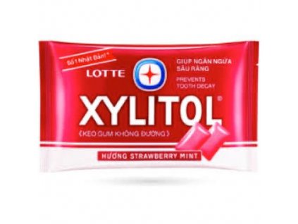 Lotte Xylitol Strawberry Mint Flavor Gum 11.6g THA