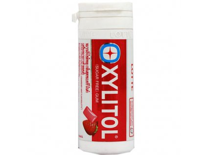 ﻿Lotte Xylitol Strawberry Mint Flavor Gum 29g THA