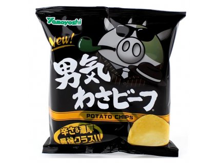 Yamayoshi Potato Chips Wasabi Beef 50g JAP