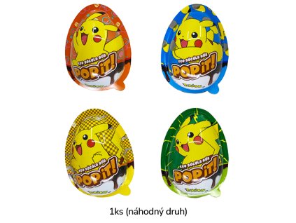 Pokemon Popit! Vajíčko S Čoko Bonbóny a Samolepkou 15g VNM