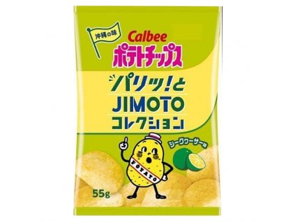 Calbee Jimoto Lime Potato Chips 55g JAP