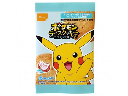 Onisi Pikachu Coconut Rice Cookies 8g JAP