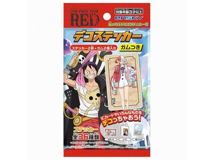 Ensky One Piece Red Žvýkačka + Samolepka 8g JAP