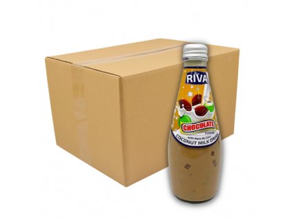 Riva Coconut Milk s Nata De Coco Chocolate Carton 24x290ml THA