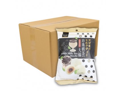 Q Brand Mochi Rýžové Koláčky Bubble Milk Tea Individuálně Balené Carton 24x120g TWN