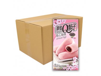 Q Brand Mochi Rýžové Rolky Cherry Blossom Carton 24x150g TWN