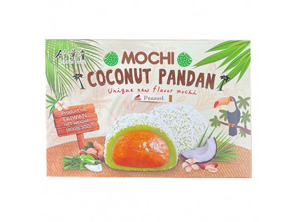 Bamboo House Coconut Pandan Peanut Mochi 180g TWN