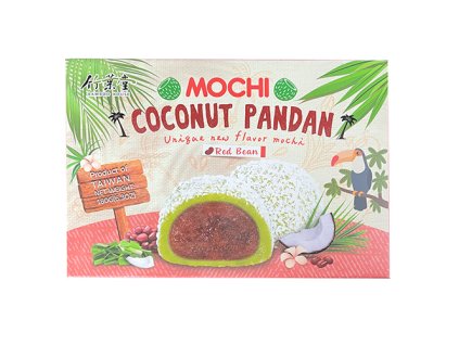 Bamboo House Coconut Pandan Red Bean Mochi 180g TWN