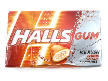 HALLS GUM - ice rush/citrus - 18g