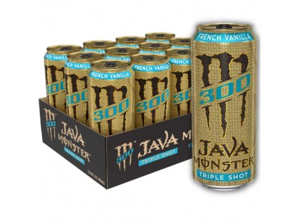 Monster Java 300 Energy Drink Triple Shot French Vanilla Carton 12x443ml USA (1)