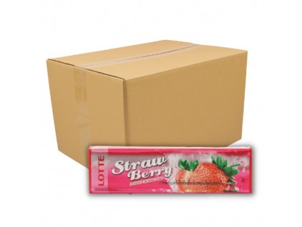 Lotte Strawberry Gum Carton 400x13.5g THA