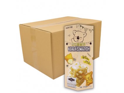 Lotte Koala's March White Milk Cream & Cheese Carton 48x37g THA