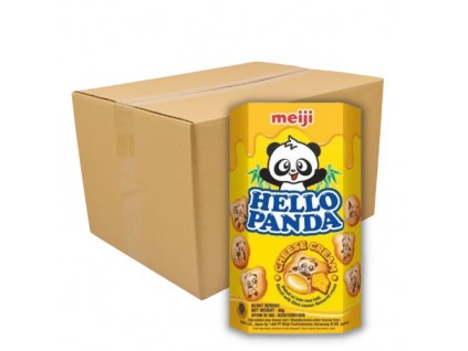 Meiji Hello Panda Krémový Sýr Carton 80x40g IDN