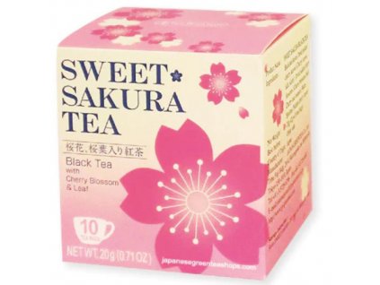 Sweet Sakura Tea Black Tea with Cherry Blossoms & Leaf (10ks) 20g JAP