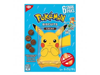 Christie Pokémon Biscuits Cacao Balení (6x25g) 150g CAN