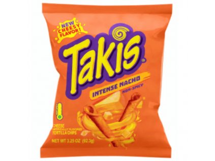 Takis Intense Nacho Non Spicy Tortilla Chips 92,3g MEX