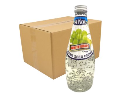 Riva Basil Seed Drink White Grape Carton 24x290ml THA