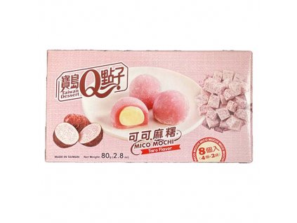 Q Brand Mochi Rýžové Koláčky Kakao Taro 80g TWN