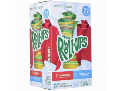 Fruit Roll Ups TikTok Roll Ups Mix Pack 72kus ( 36xStrawberry and 36xTropical Tie Dye) 1.02kg USA (2)