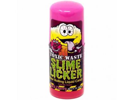 Toxic Waste Slime Licker Sour Rolling Liquid Candy Black Cherry 60ml USA (1)