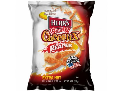 Herr s Crunchy Cheestix Carolina Reaper 227g USA