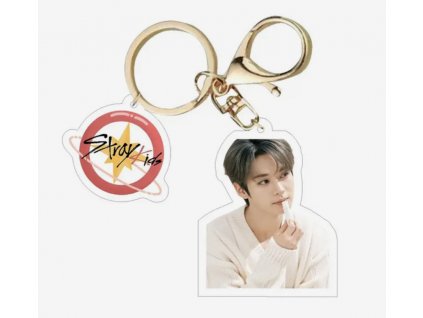 STRAY KIDS Lee Known Nacific Gold Key Chain 1ks