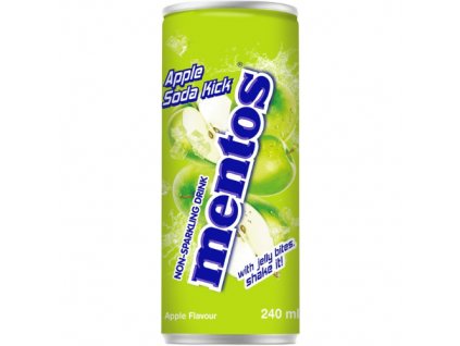 Mentos Non Sparkling Apple Soda Kick with Jelly240ml KOR