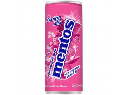 Mentos Non Sparkling Fruit Mix Soda with Jelly 240ml KOR