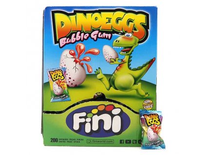 Fini Dino Eggs Bubble Gum (200x5g) 1kg ESP