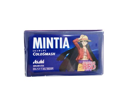 AKCE 1+1 Po Expiraci Asahi Mintia One Piece Film Red Cold Smash Mint Tablety 7g JAP