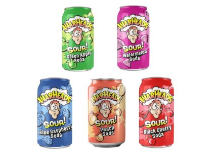 Warheads Sour Soda 5 Příchutí Balíček