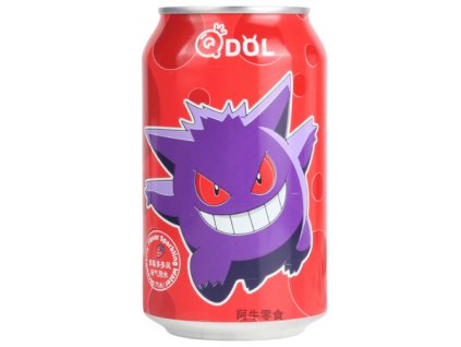 QDol Pokemon Gengar Sparkling Water Drink Strawberry 330ml CHN