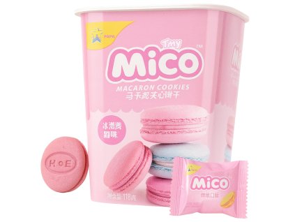 Mico Strawberry Yogurt Macaron Cookies 88g CHN