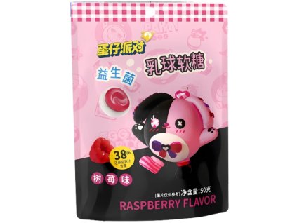 Haoliyuan Egg Party Raspberry Gummies 50g CHN