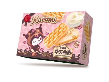 Qi Kuromi Milk Waffle Cookie 50g CHN
