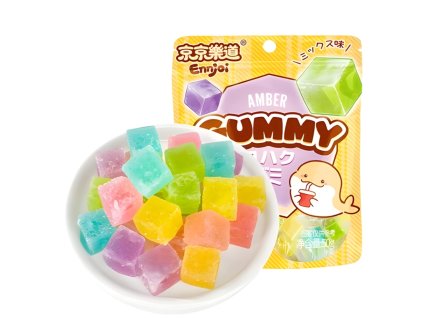 Ennjoi Assorted Fruit Amber Cube Gummy 50g CHN