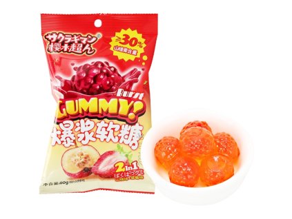Ying Hawthorn & Strawberry Bursting Gummy 80g CHN