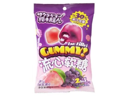 Ying Grape & White Peach Gummy 80g CHN