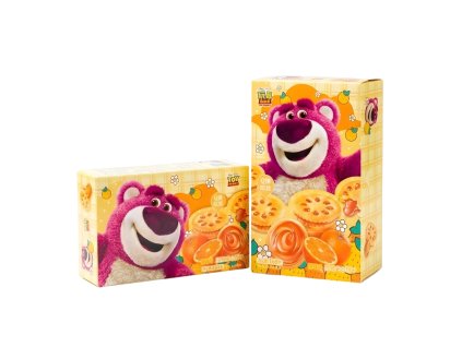 Binqi & Disney Lotso Orange Sandwich Biscuits 168g CHN
