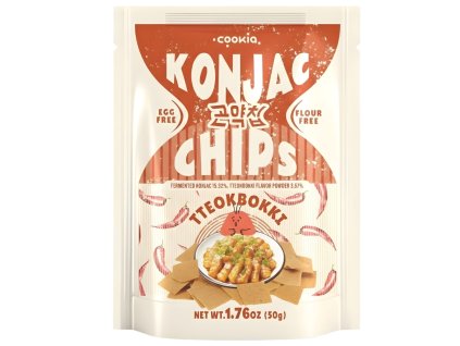 Cookia Tteokbokki Konjac Chips 50g KOR