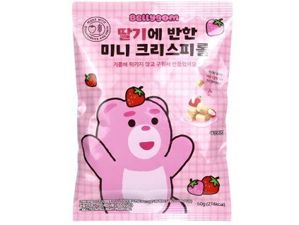 Bellygom Strawberry Mini Crispy Roll 50g KOR