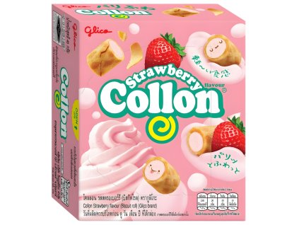 Glico Collon Strawberry Biscuit Roll 41g THA