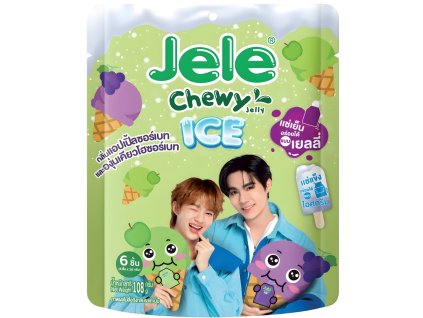 Jele Chewy Ice ZeeNunew Apple Sorbet & Kyoho Grape Jelly 108g THA