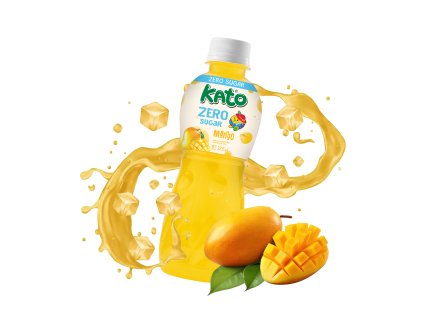 Kato Zero Sugar Mango Drink With Nata De Coco Jelly 320ml THA