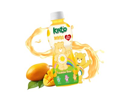 Kato Care Bears Mango Juice With Nata De Coco Jelly 320ml THA