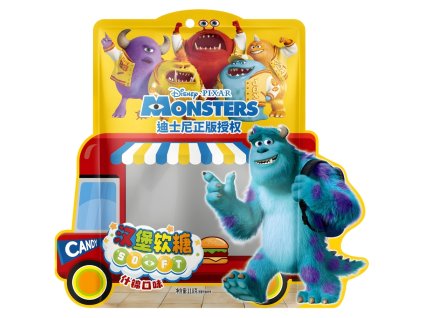 Disney Monsters Assorted Fruit Hamburger Shaped Gummy 118g CHN